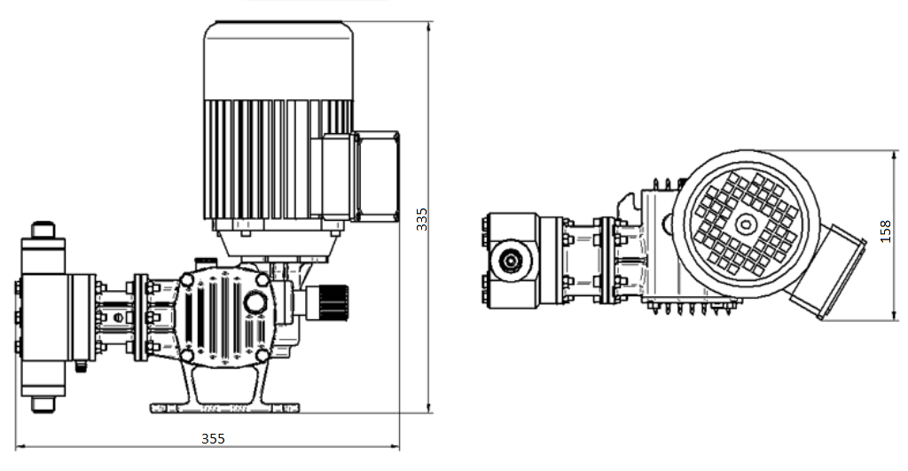 Габаритный чертеж насоса ST-P AP0006--00100