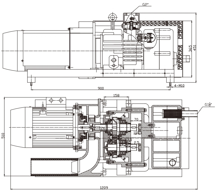 Габаритный чертеж модели Zenova CRC 0250