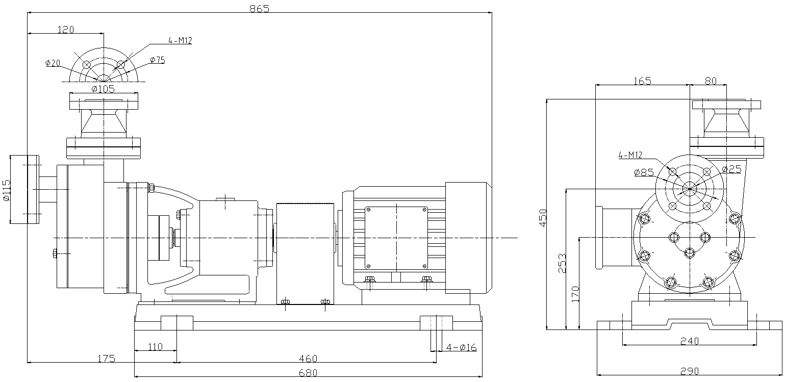 Габаритный чертеж модели Vetlan 25FZB-20L_015
