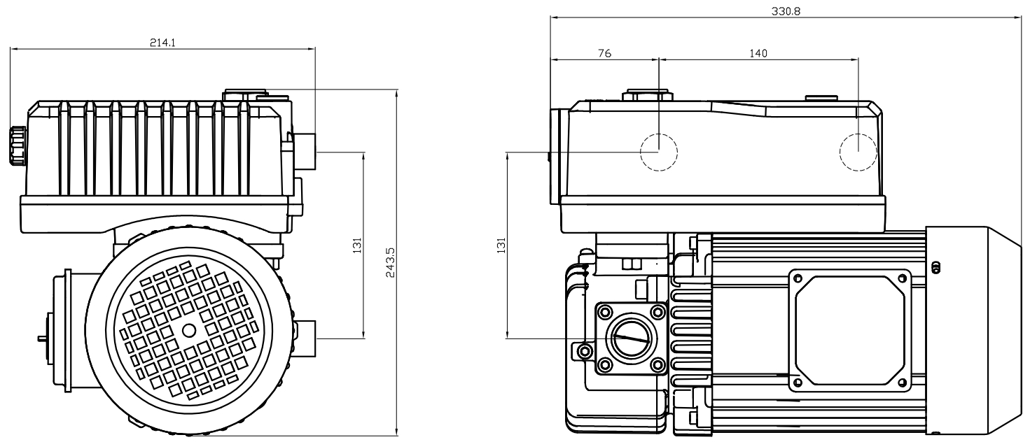 Габаритный чертеж AiVac ASV-020_220