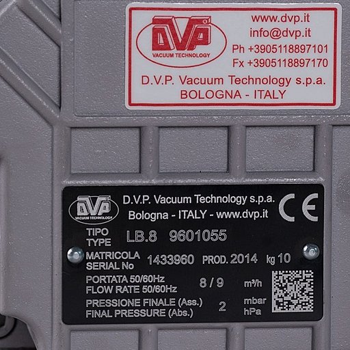 Шильдик насоса DVP LB.8_220