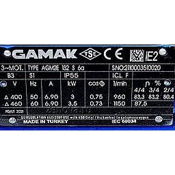 Шильдик насоса Ortasinox GP 60 MN-TF-030-6