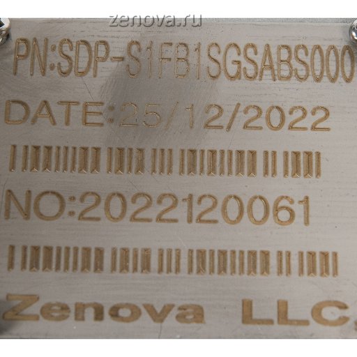 Шильдик модели SDP-S1FB1S-GSABS000
