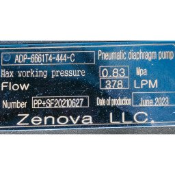 Шильдик модели Vetlan Pneumatic ADP-6661T4-444-C