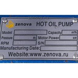 Шильдик модели Vetlan WRY 50-32-160_Ex