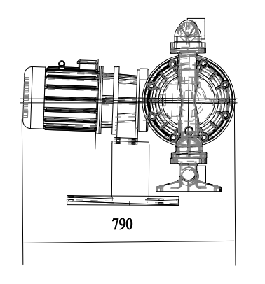 Габариты модели KDP-20AL-SP