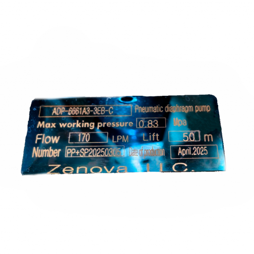 Шильдик Vetlan Pneumatic ADP-6661A3-344-C