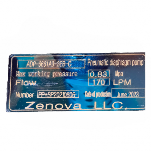 Шильдик Vetlan Pneumatic ADP-6661A3-344-C