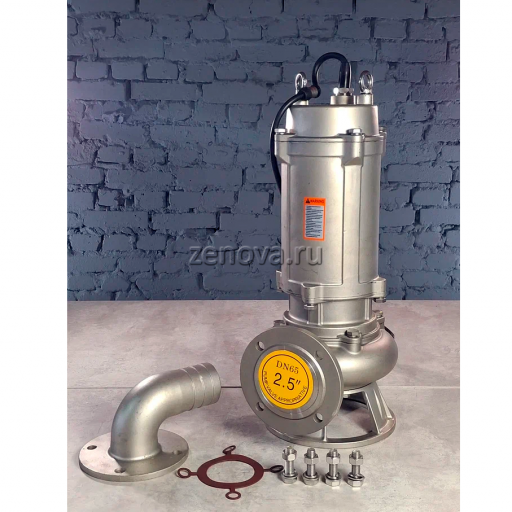 Внешний вид дренажного погружного химического насоса Vetlan 65WQS20-15-2.2-304