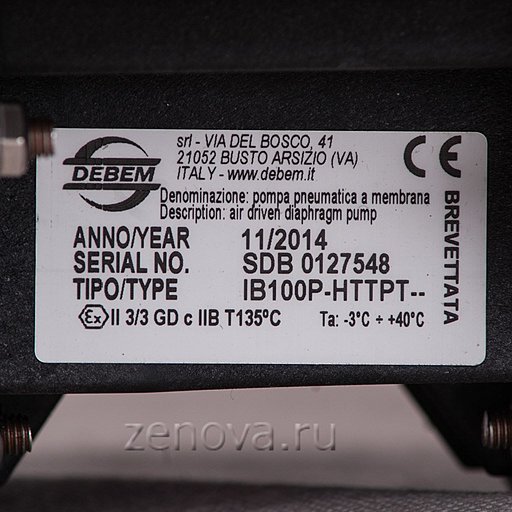 Шильдик модели BOXER 100-P