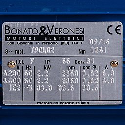 Шильдик двигателя насоса Debem DM30P-SV2BE090