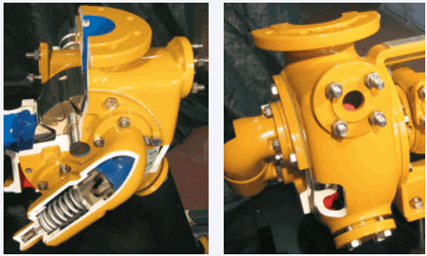 Корпус насоса V в разрезе