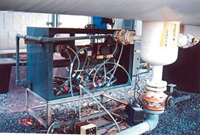 Построенная на месте система для перекачки гипохлорита