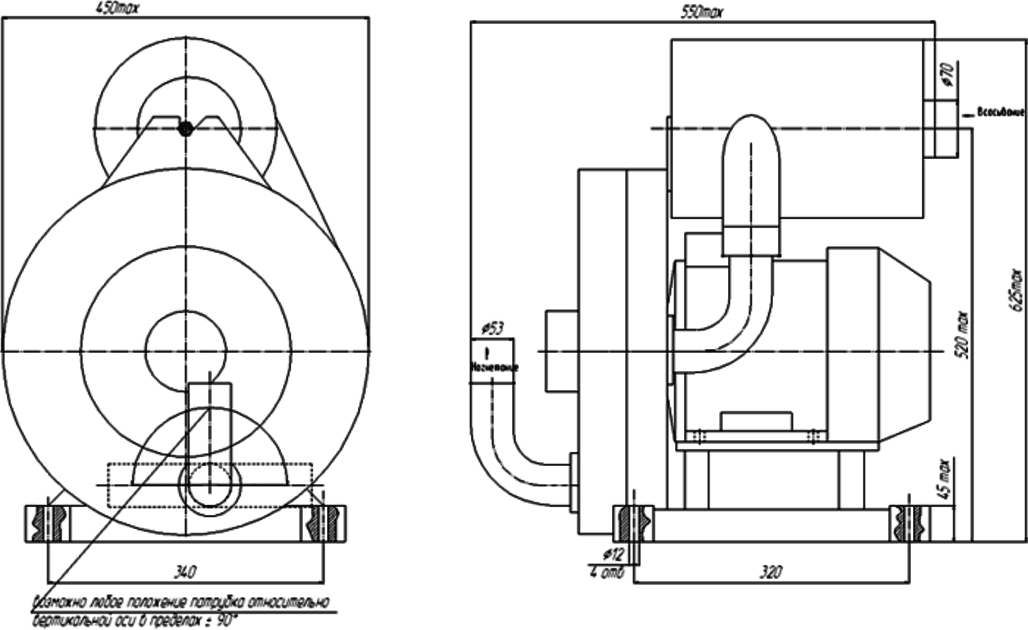 габаритный чертеж ВВК 2М