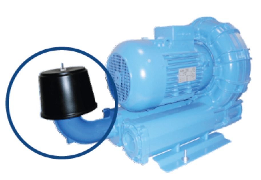 фильтр на входе устраняет риск поломки воздуходувки