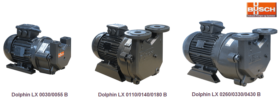 Водокольцевые вакуумные насосы Busch Dolphin LX 