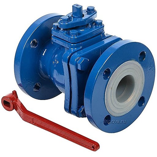 Кран шаровый химический Zenova КШХ 80/16.1 PFA