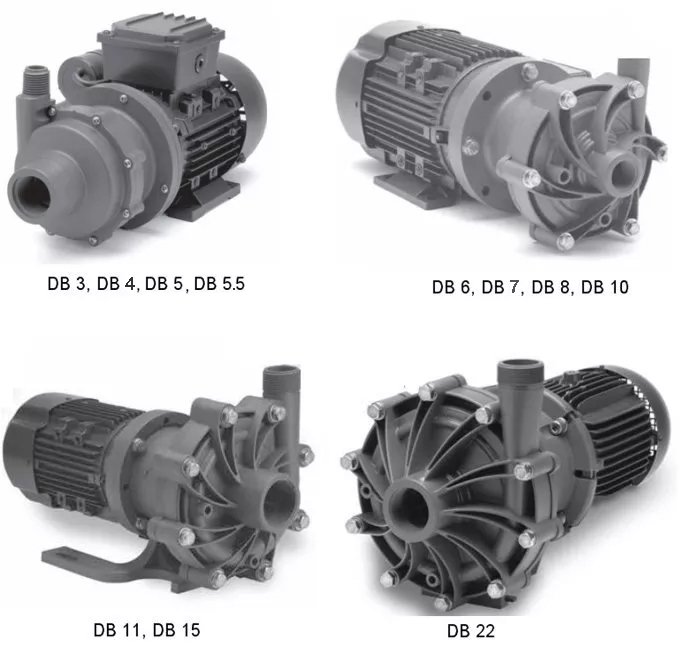 внешний вид различных насосов DB компании  Finish Thompson (США)