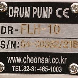 Шильдик насосной части без двигателя для Cheonsu DR-FLH-10