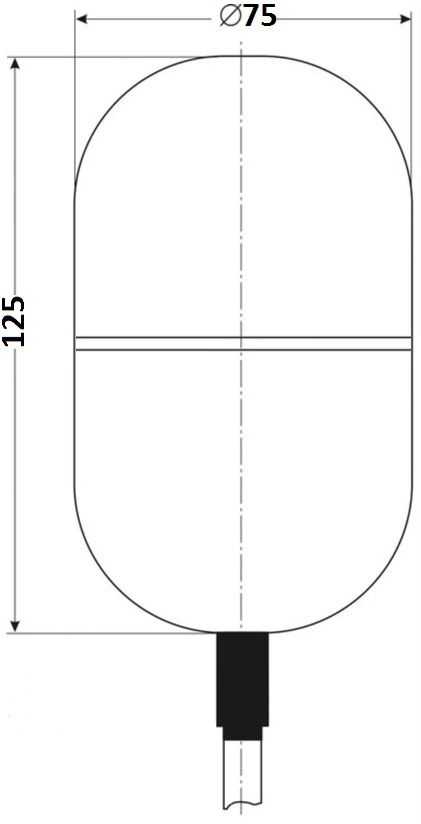 Чертеж поплавкового выключателя