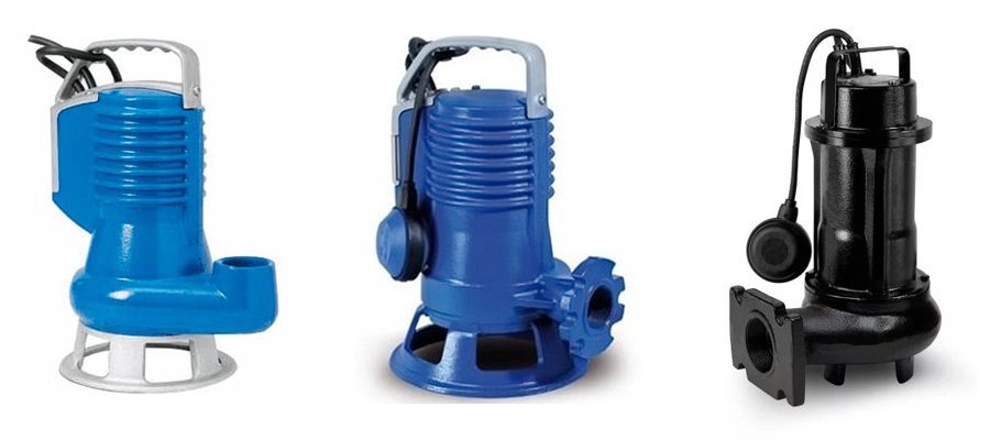 насосы фекальные погружные виды