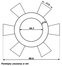 Эластичный демпфер для муфты KCB 135 - 483