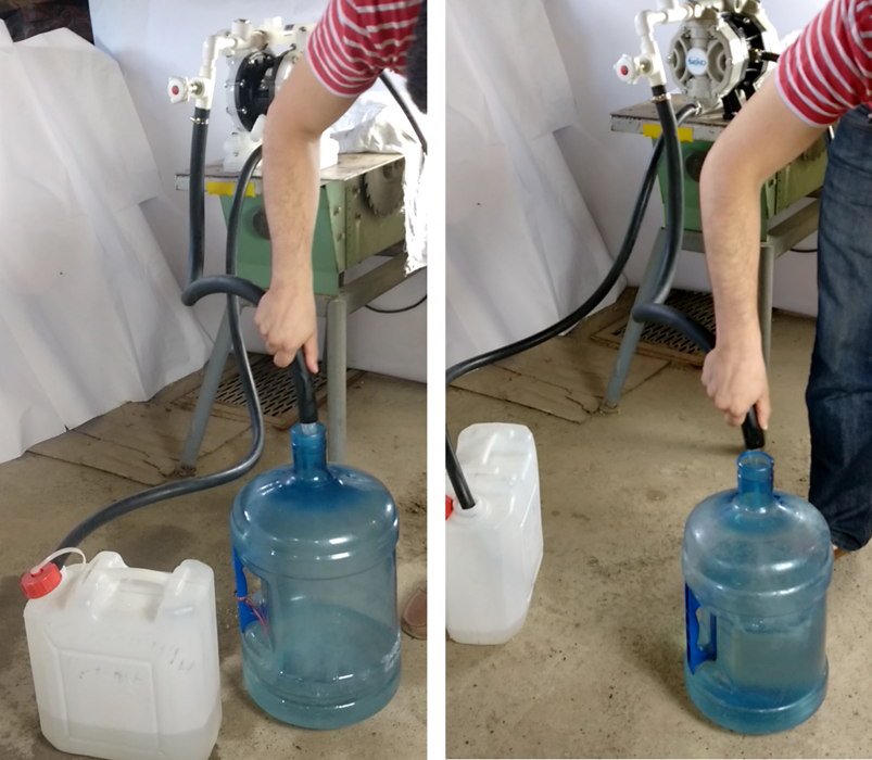 "Ручной" тест на пульсации мембранных пневматических насосов