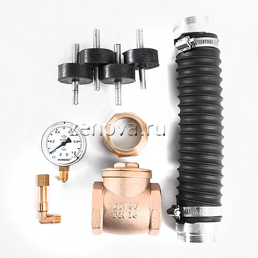 Установочный комплект BLDK050 для вихревых воздуходувок с присоединением 50 мм. 